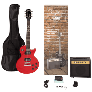 PACK DE GUITARRA ELÉCTRICA DAYTONA TIPO LES PAUL ROJO