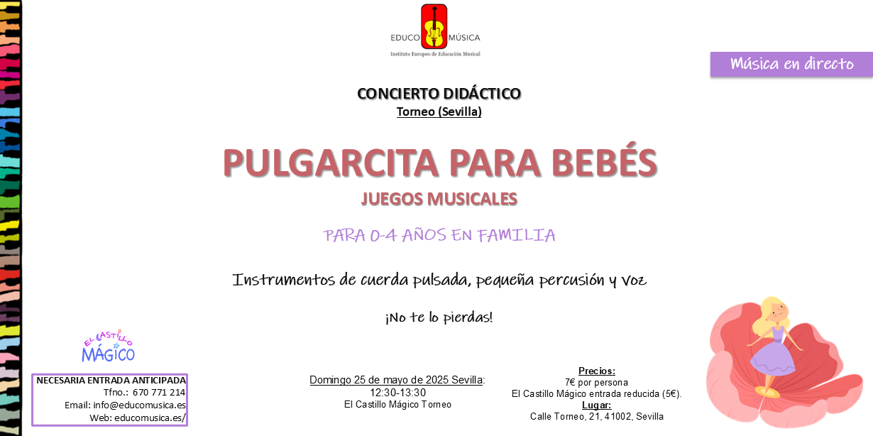 Concierto Pulgarcita para bebés