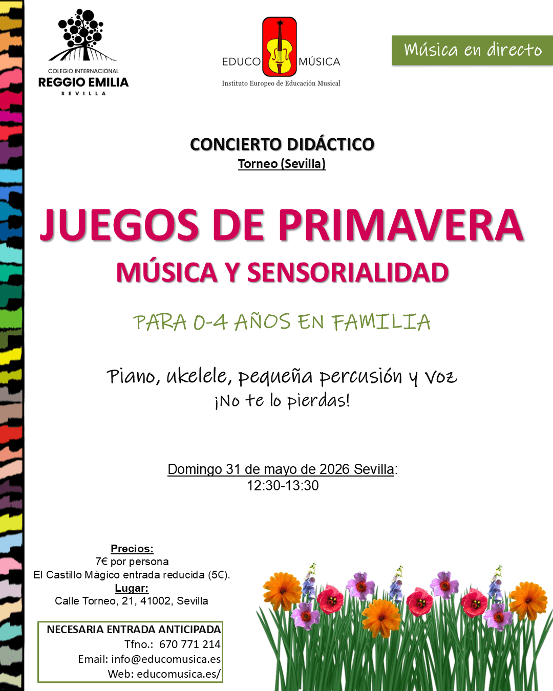 Concierto didáctico TORNEO -JUEGOS DE PRIMAVERA